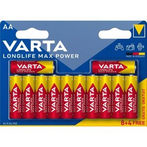 VARTA baterie Longlife Max Power AA, 8+4ks - 4706101462