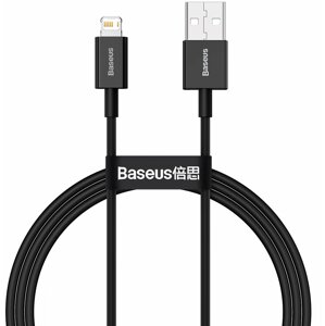BASEUS kabel Superior Series USB-A - Lightning, rychlonabíjecí, 2.4A, 1m, černá - CALYS-A01