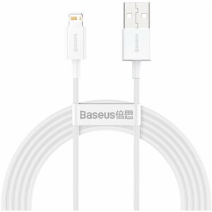 BASEUS kabel Superior Series USB-A - Lightning, rychlonabíjecí, 2.4A, 2m, bílá - CALYS-C02