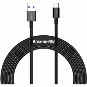 BASEUS kabel Superior Series USB-A - USB-C, rychlonabíjecí, 66W, 2m, černá - CATYS-A01
