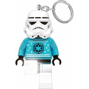 Klíčenka LEGO Star Wars - Stormtrooper ve svetru, svítící figurka - LGL-KE174