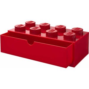 Stolní box LEGO, se zásuvkou, velký (8), červená - 40211730