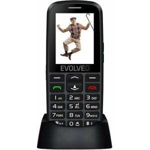 Evolveo EasyPhone EG s nabíjecím stojánkem, černá - SGM EP-550-EGB