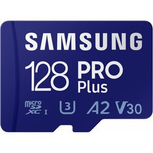 Samsung PRO Plus SDHC 128GB UHS-I U3 (Class 10) + adaptér - MB-MD128KA/EU