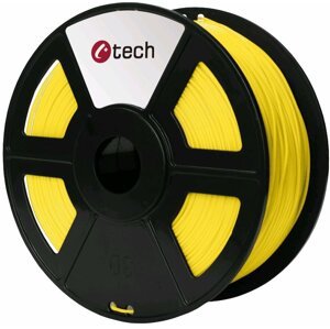 C-TECH tisková struna (filament), ABS, 1,75mm, 1kg, žlutá - 3DF-ABS1.75-Y