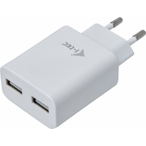 i-tec síťová nabíječka, 2x USB-A 2.4A, bílá - CHARGER2A4W