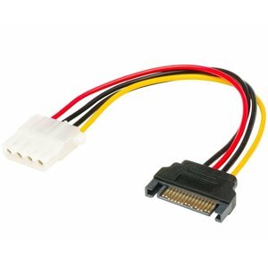 Akasa kabel SATA redukce napájení na 4pin Molex, 15cm, 2ks v balení - AK-CBPW03-KT02