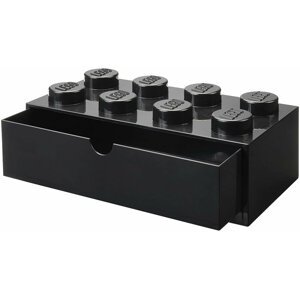 Stolní box LEGO, se zásuvkou, velký (8), černá - 40211733