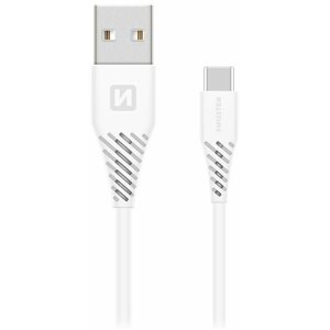 SWISSTEN datový kabel USB-A - USB-C, 1.5m, bílá - 71504400