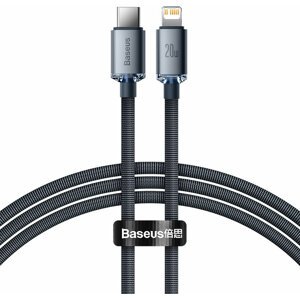 Baseus nabíjecí / datový kabel Crystal Shine Series USB-C - Lightning, 20W, 1.2m, černá - CAJY000201