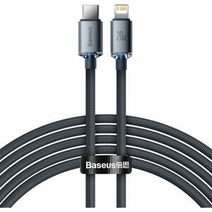 Baseus nabíjecí / datový kabel Crystal Shine Series USB-C - Lightning, 20W, 2m, černá - CAJY000301