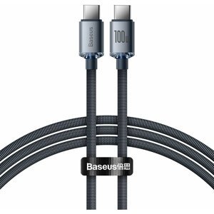 Baseus nabíjecí / datový kabel Crystal Shine Series USB-C - USB-C, 100W, 1.2m, černá - CAJY000601