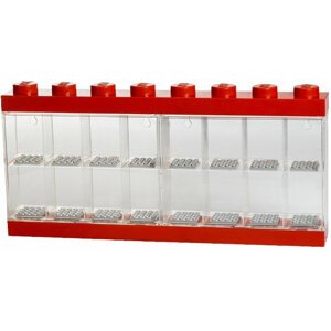 Sběratelská skříňka LEGO na 16 minifigurek, červená - 40660001