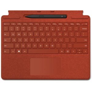 Microsoft Surface Pro Signature Keyboard + Pen bundle (Poppy Red), ENG - 8X6-00089