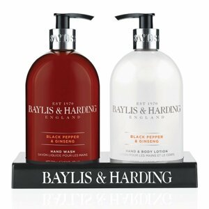 Dárková sada Baylis & Harding, černý pepř a ženšen, 2x500 ml - BMBP2BTL
