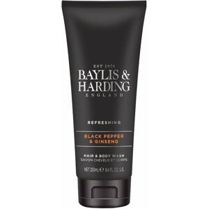 Baylis & Harding Pánský mycí gel na vlasy a tělo - Černý pepř a ženšen, 250ml - BMHBWBP