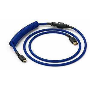Glorious Coiled Cable, USB-C/USB-A, 1,37m, Cobalt - GLO-CBL-COIL-COBALT
