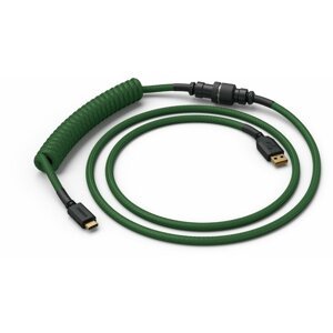 Glorious Coiled Cable, USB-C/USB-A, 1,37m, Forest Green - GLO-CBL-COIL-FG