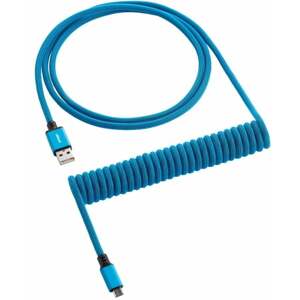 CableMod Classic Coiled Cable, micro USB/USB-A, 1,5m, Spectrum Blue - CM-CKCA-MLB-KLB150KLB-R