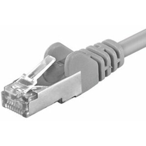 Premiumcord síťový kabel S/FTP Cat 5E - 2m, šedá - ssftp020