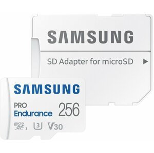 Samsung Micro SDXC 256GB PRO Endurance UHS-I U3 (Class 10) + SD adaptér - MB-MJ256KA/EU