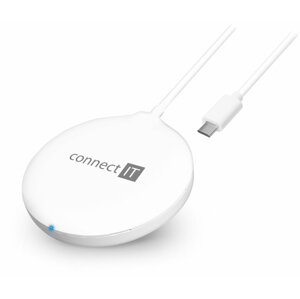 CONNECT IT bezdrátová nabíječka MagSafe Wireless Fast Charge, 15 W, bílá - CWC-7600-WH
