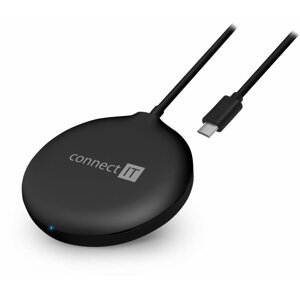 CONNECT IT bezdrátová nabíječka MagSafe Wireless Fast Charge, 15 W, černá - CWC-7600-BK
