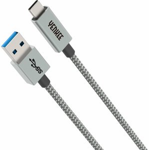 YENKEE kabel YCU 311 GY USB-A- USB-C, 15W, 1m, šedá - 35052238