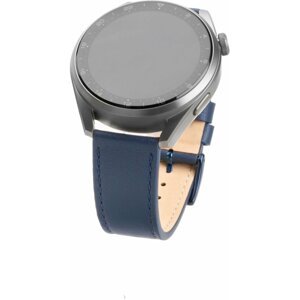FIXED kožený řemínek pro smartwatch, 20mm, modrá - FIXLST-20MM-BL