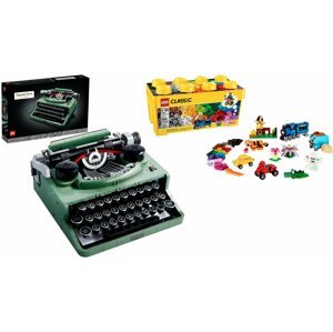 Extra výhodný balíček LEGO® - Střední kreativní box 10696 a Psací stroj 21327 - 10696/21327