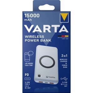 VARTA bezdrátová powerbanka Portable Wireless, 15000mAh - 57908101111