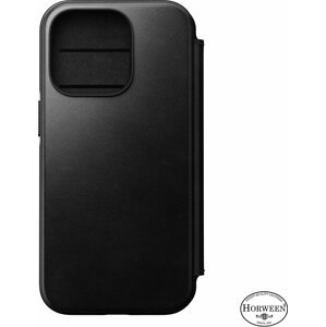 Nomad kožené flipové pouzdro MagSafe Folio pro Apple iPhone 14 Pro, černá - NM01231585