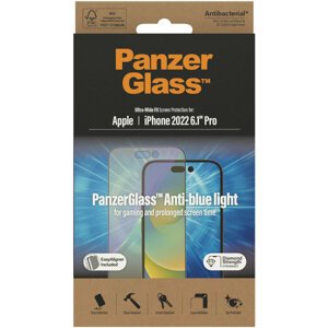 PanzerGlass ochranné sklo pro Apple iPhone 14 Pro s Anti-BlueLight vrstvou a instalačním rámečkem - 2792