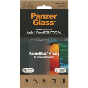 PanzerGlass ochranné sklo Privacy pro Apple iPhone 14/13/13 Pro s instalačním rámečkem - P2783