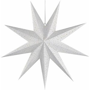 Emos Vánoční hvězda papírová závěsná, 60 cm, vnitřní - DCAZ09