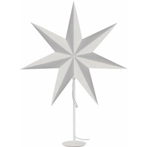 Emos Svícen na žárovku E14 s papírovou hvězdou bílý, 67x45 cm, vnitřní - DCAZ06