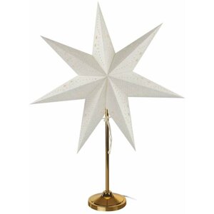 Emos Vánoční hvězda papírová se zlatým stojánkem, 45 cm, vnitřní - DCAZ15