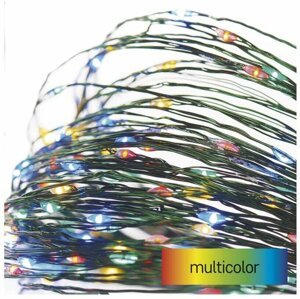 Emos LED vánoční nano řetěz zelený, 7,5 m, venkovní i vnitřní, multicolor, časovač - D3AM02