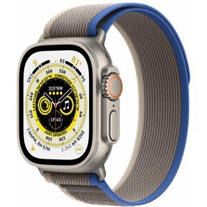 Apple Watch Ultra, 49mm, Cellular, Titanium, Blue/Gray Trail Loop - S/M - MNHL3CS/A