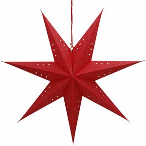 Retlux papírová hvězda červená RXL 362, 10LED, teplá bílá - 50004441