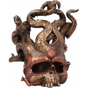 Stojan na lahev - Tentacled Steampunk Skull - 0801269141554