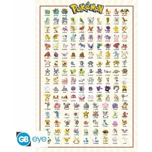 Plakát Pokemon - Kanto 151 English (91.5x61) - FP4360