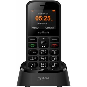 myPhone HALO A plus Senior, Black - TELMYSHALOAPBK