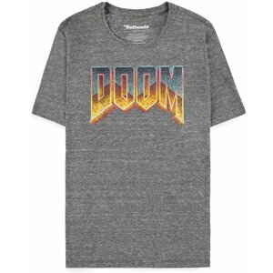 Tričko Doom - Classic Logo Grey (L) - 08718526359602