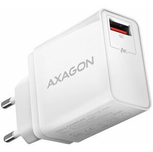 AXAGON ACU-QC19, QUICK nabíječka do sítě, 1x port QC3.0/AFC/FCP/SMART, 19W, bílá - ACU-QC19W