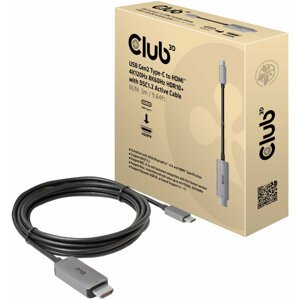 Club3D kabel USB-C - HDMI, 4K120Hz 8K60Hz HDR10 s DSC1.2, M/M, 3m - CAC-1587