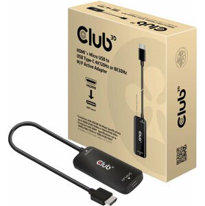 Club3D Adaptér HDMI + Micro USB na USB-C 4K120Hz/8K30Hz, Active Adapter M/F - CAC-1336