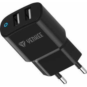 YENKEE síťová nabíječka YAC 2024, 2x USB-A, 2.4, černá - 30020184
