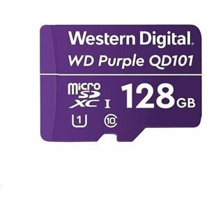 WD Micro SDXC Purple Class 10 - 128GB, fialová - WDD128G1P0C