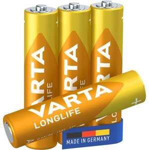 VARTA baterie Longlife AAA, 4ks - 4103101414